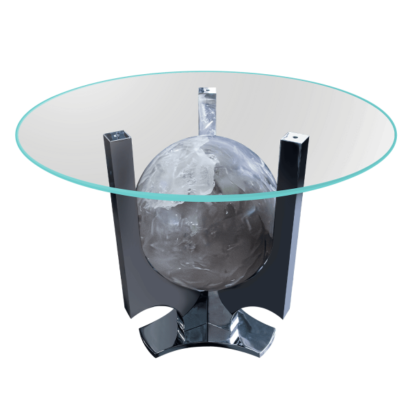 Glowing Quartz Sphere Dining Table